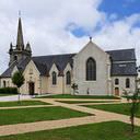 stockphoto, stockfoto, french church in village, franse kerk in dorp, scrignac