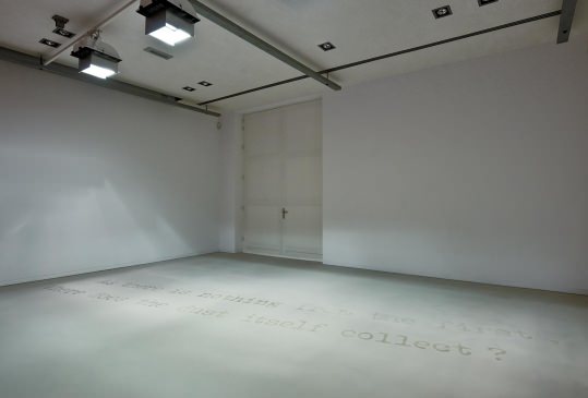 Where does the dust itself collect (2004), installation by Xu Bing, in Museum Tot Zover; 2012